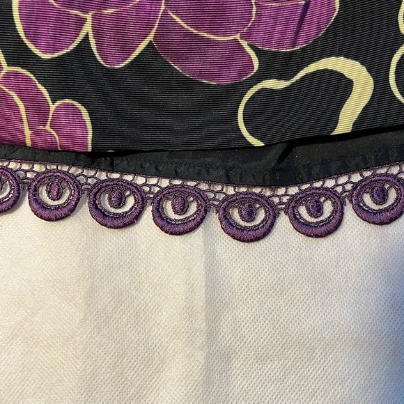 Women’s LEIFSDOTTIR Anthropologie Bold Floral Silk/Cotton Dress sz 4 - Picture 8 of 8